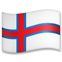 How emoji flag: Faroe Islands displayed on LG