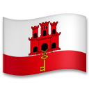 How emoji flag: Gibraltar displayed on LG