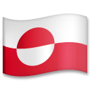 How emoji flag: Greenland displayed on LG