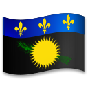 How emoji flag: Guadeloupe displayed on LG