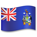 How emoji flag: South Georgia & South Sandwich Islands displayed on LG