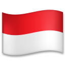 How emoji flag: Indonesia displayed on LG