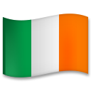 How emoji flag: Ireland displayed on LG