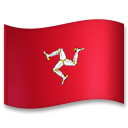 How emoji flag: Isle of Man displayed on LG