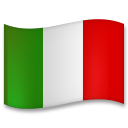 How emoji flag: Italy displayed on LG