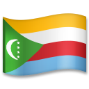 How emoji flag: Comoros displayed on LG