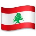 How emoji flag: Lebanon displayed on LG