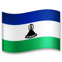 How emoji flag: Lesotho displayed on LG