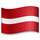 How emoji flag: Latvia displayed on LG