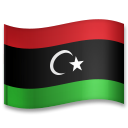 How emoji flag: Libya displayed on LG