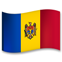 How emoji flag: Moldova displayed on LG