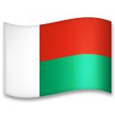 How emoji flag: Madagascar displayed on LG