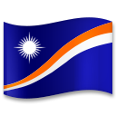 How emoji flag: Marshall Islands displayed on LG