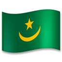 How emoji flag: Mauritania displayed on LG