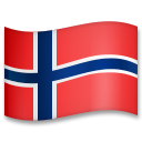 How emoji flag: Norway displayed on LG