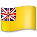 How emoji flag: Niue displayed on LG