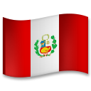 How emoji flag: Peru displayed on LG