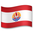 How emoji flag: French Polynesia displayed on LG