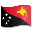 How emoji flag: Papua New Guinea displayed on LG