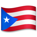 How emoji flag: Puerto Rico displayed on LG