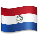 How emoji flag: Paraguay displayed on LG