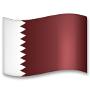 How emoji flag: Qatar displayed on LG