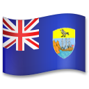 How emoji flag: St. Helena displayed on LG