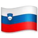 How emoji flag: Slovenia displayed on LG