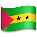 How emoji flag: São Tomé & Príncipe displayed on LG