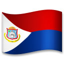 How emoji flag: Sint Maarten displayed on LG