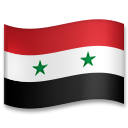 How emoji flag: Syria displayed on LG