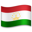 How emoji flag: Tajikistan displayed on LG