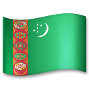 How emoji flag: Turkmenistan displayed on LG