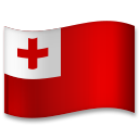 How emoji flag: Tonga displayed on LG