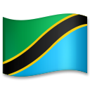 How emoji flag: Tanzania displayed on LG