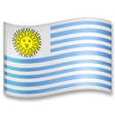 How emoji flag: Uruguay displayed on LG