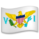 How emoji flag: U.S. Virgin Islands displayed on LG