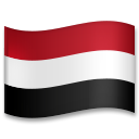 How emoji flag: Yemen displayed on LG