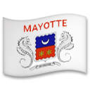 How emoji flag: Mayotte displayed on LG