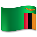 How emoji flag: Zambia displayed on LG