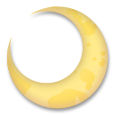 How emoji crescent moon displayed on LG