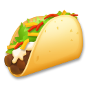 How emoji taco displayed on LG