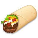 How emoji burrito displayed on LG