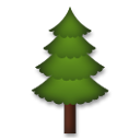 How emoji evergreen tree displayed on LG