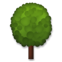 How emoji deciduous tree displayed on LG