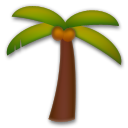 How emoji palm tree displayed on LG