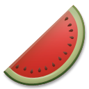 How emoji watermelon displayed on LG