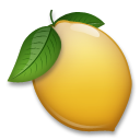 How emoji lemon displayed on LG