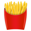 How emoji french fries displayed on LG