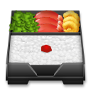 How emoji bento box displayed on LG